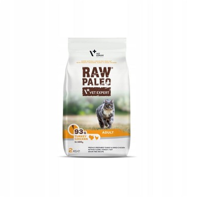 VETEXPERT Raw Paleo Adult Cat Turkey Chicken 2kg