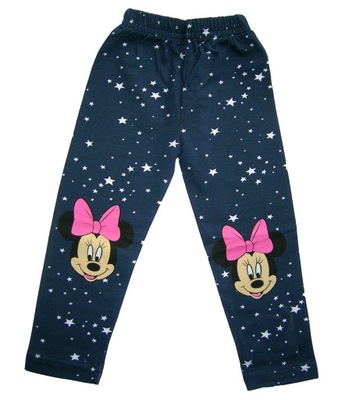 legginsy jeansy DISNEY Myszka Minnie spodnie 92-98