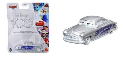 CARS AUTA Mattel Disney Pixar Cars Hudson Hornet srebrny