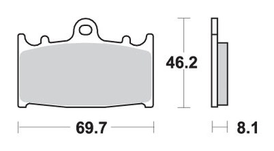 SBS ZAPATAS DE FRENADO KH158 SPIEK METALICZ 631RSI  