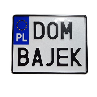 Polska tablica motocyklowa, gadżet