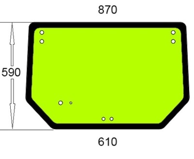 szyba tylna New Holland TD5.65 TD5.75 TD5.85 .....