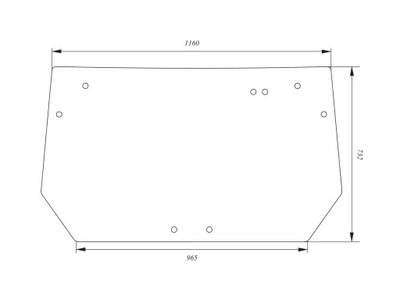 VENTANAS PARTE TRASERA LAMBORGHINI 654-55, 664-60, 664-65, 674-70, 674-75, 684-85  