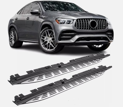 Пороги пороги боковой с молдинг led mercedes gle coupe w167 c167 led хром фото №1