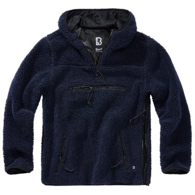 Polar Bluza polarowa Brandit Teddyfleece Worker Pullover - Granatowy 5XL