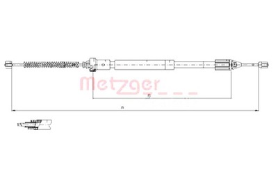 METZGER ТРОС ТОРМОЗНОЙ РУЧНОГО