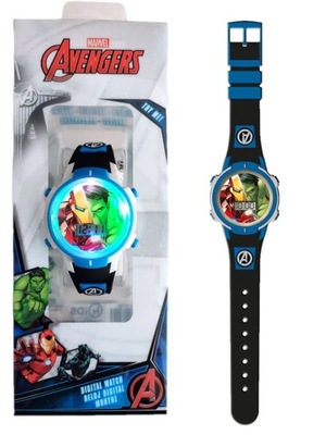 Świecący zegarek na rękę cyfrowy Avengers