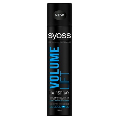 Syoss Volume Lift Hairspray lakier sprayu dodający włosom objętości P1