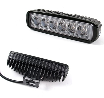 SKYDELIS 6 LED X3W 18W ŽIBINTAS DARBINĖ 12V 24V IP6 