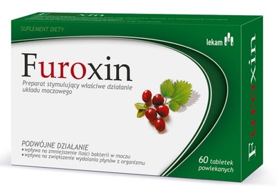 Furoxin 60tabl.,żurawina + pokrzywa, drogi moczowe