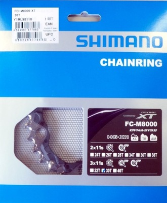 Tarcza Shimano XT 30T-BA zębatka FC-M8000 30z