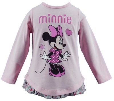 MINNIE MYSZKA bluzka tunika falbanka DISNEY 80