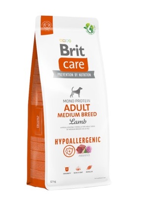 BRIT CARE ADULT MEDIUM BREED LAMB JAGNIĘCINA 12KG