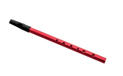 FLAŻOLET METALOWY Z ETUI "D" -WHISTLE 2 RED