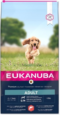 EUKANUBA Adult Small Medium Salmon Barley 12kg