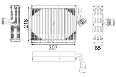 MAHLE VAPORIZADOR DE ACONDICIONADOR MERCEDES S C216 S W221 M156.984-OM651.961  