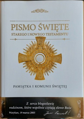 Pismo Święte Starego i Nowego Testamentu. Pamiątka