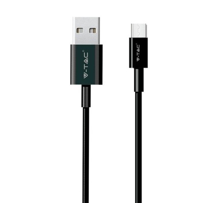 Przewód Micro USB V-TAC Typ C 1M Czarny