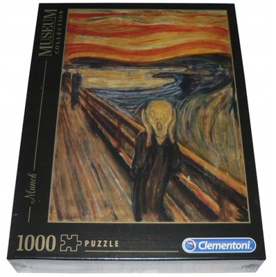 PUZZLE Clementoni 1000 - MUNCH - KRZYK !!!