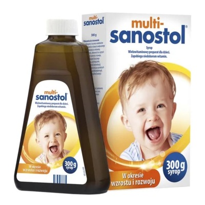 Multi Sanostol syrop witaminowy z wapniem powyżej 1 roku życia 300 g