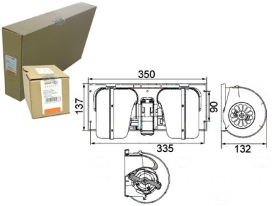 Вентилятор воздуходувка behr hella 1672646 1331270 742 фото №1