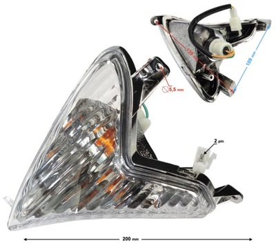 DIRECTION INDICATOR FRONT LEFT FALCON 50 FALCON 125 2  