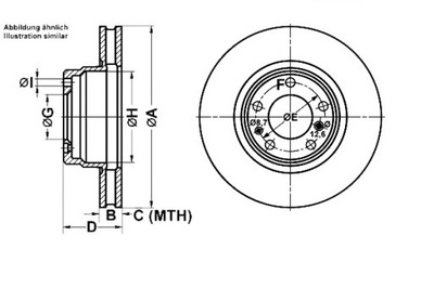 DISCOS DE FRENADO 2 PIEZAS BMW PARTE DELANTERA 7 2,5-3,5 94-01 AT  