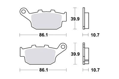 КОЛОДКИ ТОРМОЗНЫЕ TRW LUCAS MCB 585 HONDA FES 150