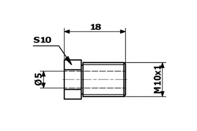 STARLINE СОЕДИНИТЕЛЬ ПАТРУБОК ТОРМОЗНОЙ M10X1 WP 600265 WP- 116