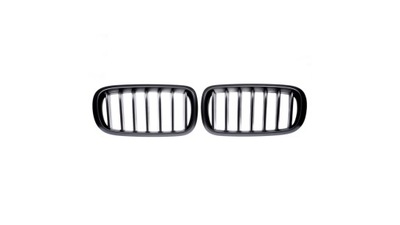 RADIATOR GRILLE SPORTS TYPE BY THE PIECE ZEBERKA MATT BLACK BMW X5 (F15, F85) X6 (F16, F8  