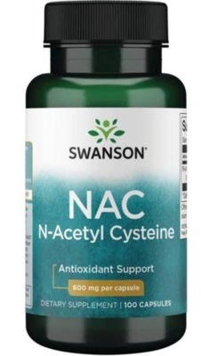 Swanson N-Acetyl Cysteine NAC 600mg 100ka CYSTEINA