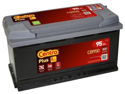 АККУМУЛЯТОР CENTRA PLUS 95AH 800A CB950 P+NAJNOWSZY МОДЕЛЬ !