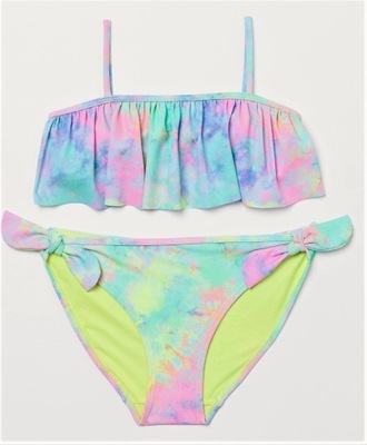 H&M bikini strój kąpielowy 134/140 pastel