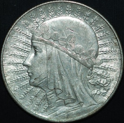 5 zł 1932 bzm - Głowa Kobiety - piękny egzemplarz
