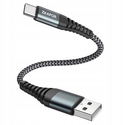Kabel USB-C - USB-A 2.0 5V/3A QC 3.0 iPhone 15 / Android, 0,3m, 30cm