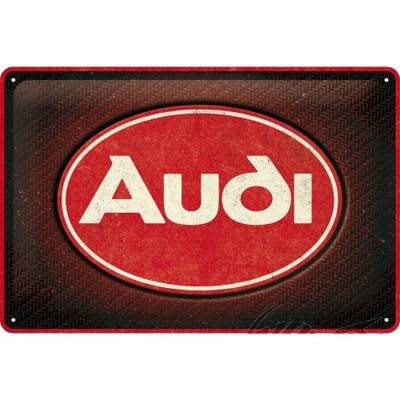 PLACA PLAKAT 20X30 AUDI RED SHINE22326  