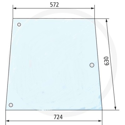 СКЛО БІЧНА ПРАВЕ CASE 433, 533, 633 520589