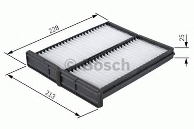 FILTRO DE CABINA BOSCH 1987432086 MITSUBISHI COLT  