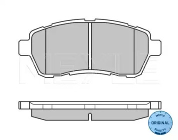 КОЛОДКИ ГАЛЬМІВНІ SUZUKI SUBARU MAZDA MEYLE