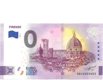 Banknot 0 Euro 2023 ( Włochy ) - Florencja