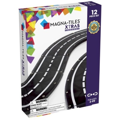MAGNA-TILES Magnetyczna Droga Klocki Magnetyczne 12 elementów