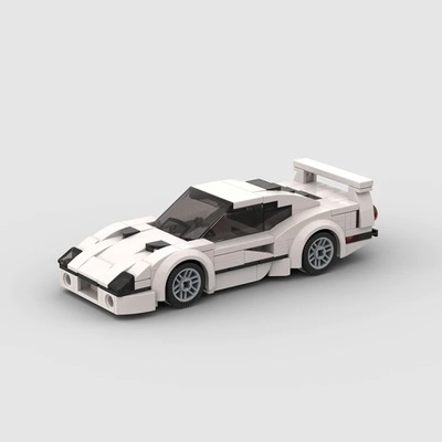 Ferrari F40 Wersja Biała Klocki LEGO