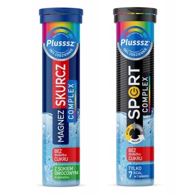 Zestaw PLUSSSZ Mix Magnez Forte + PLUSSSZ Sport