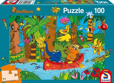 Puzzle Mysz w Dżungli 100el. Schmidt 6313 OUTLET