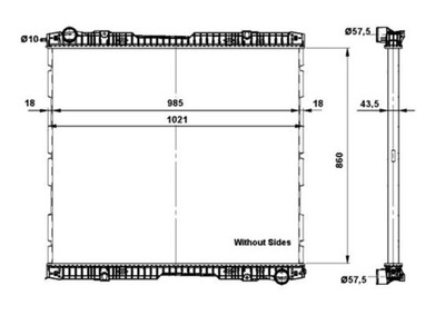 Радіатор wody scania r 860 990 40 фото №1