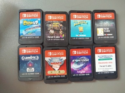 Gry Nintendo switch 8 sztuk.