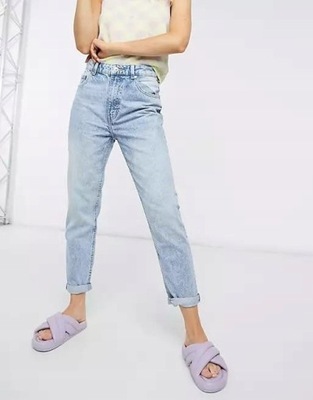 JEANSOWE SPODNIE TYPU MOM JEANS XXS