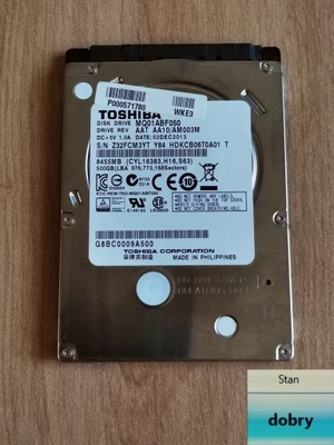 HDD 500GB Toshiba 2.5"