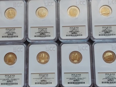 Zestaw 14sztuk 5 złotówek kolekcjonerskich GCN