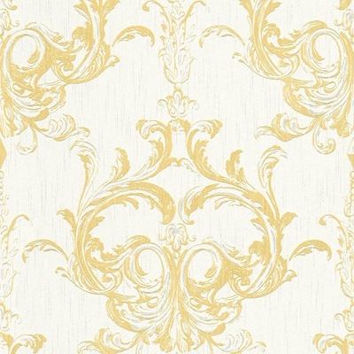 Profhome 961965-GU Tapeta tekstylna kolor żółty